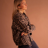 Susanne™ | Trendy jakke med leopardmønster
