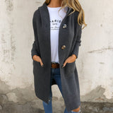 Paula™ | Elegant Strickjacke lang