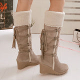 Bottes Femme Fourrure Lacets Pixie Plum