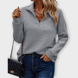 Vilja - Halv lynlås pullover