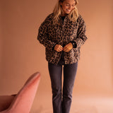 Susanne™ | Trendy jakke med leopardmønster