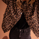 Susanne™ | Trendy jakke med leopardmønster
