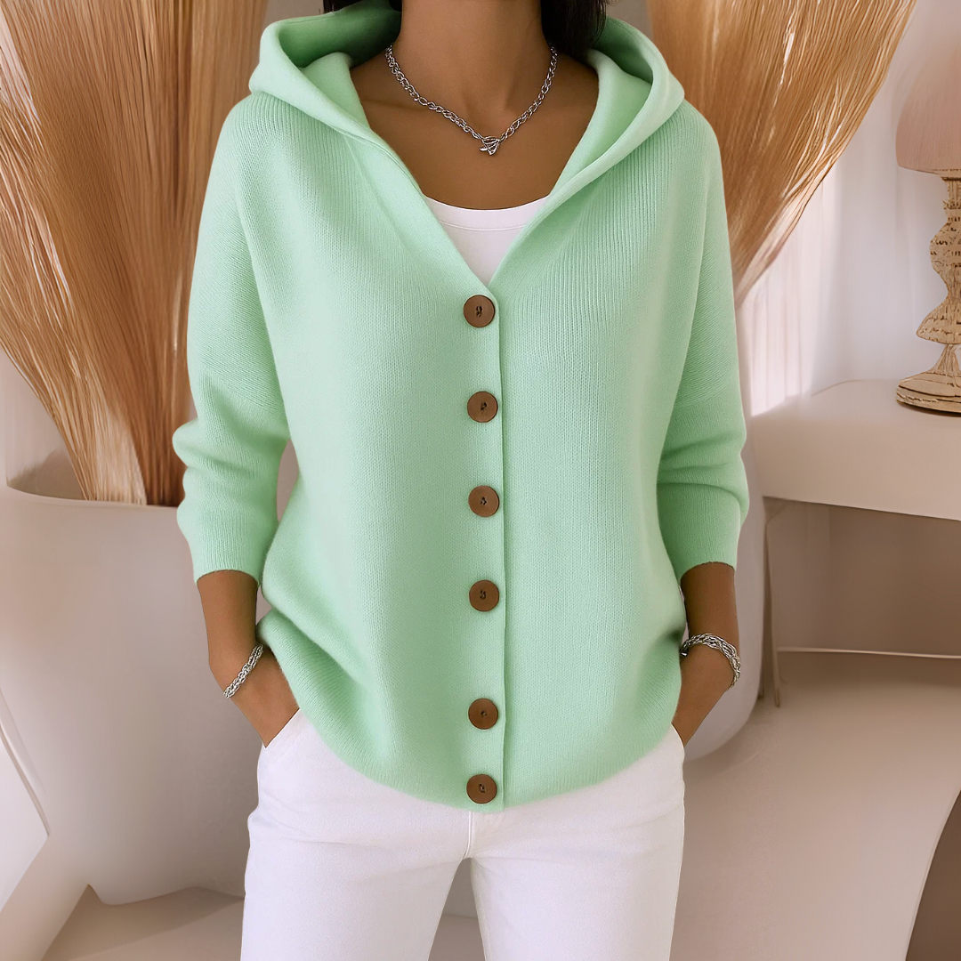 Felicia™ | Trendig Strickjacke med Kapuze