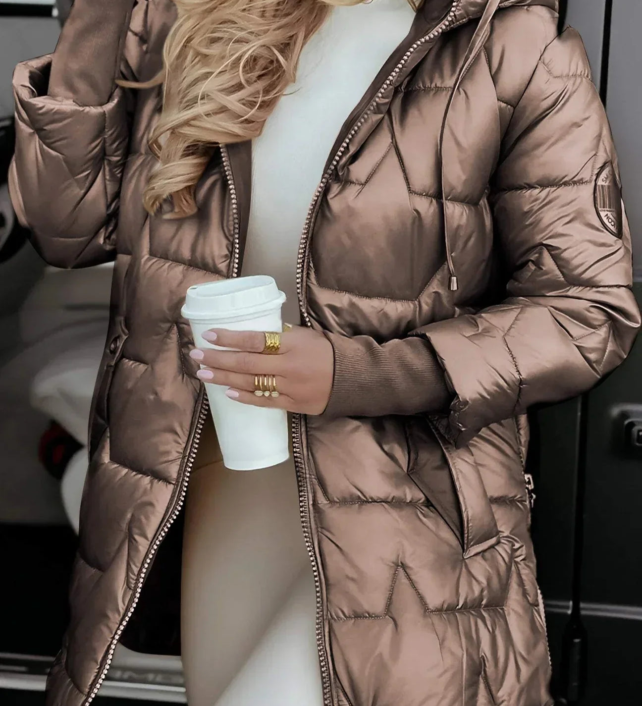 NOLWEN | Elegant Mantel med täglicher Vielseitigkeit og zuverlässiger Wärme 