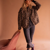 Susanne™ | Trendy jakke med leopardmønster
