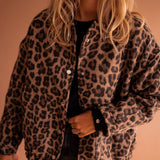 Susanne™ | Trendy jakke med leopardmønster